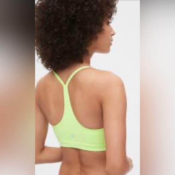 GapFit Sculpt Low Impact racerback sports bra in coral/red - Size S - Picture 2 of 7